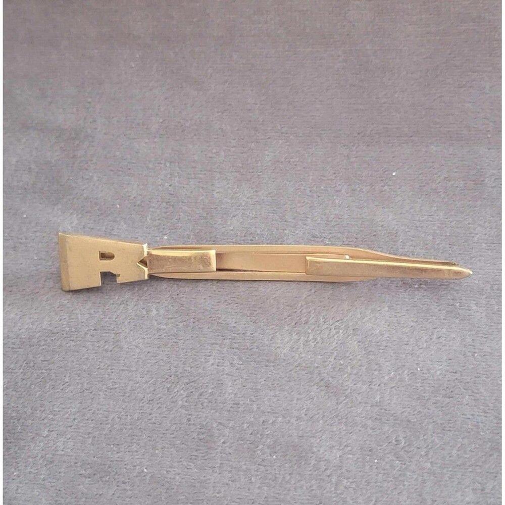 Vintage Swank Initial (R) Tie Bar Clip